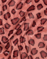 Tissu Imperméable Motif Léopard Vieux Rose