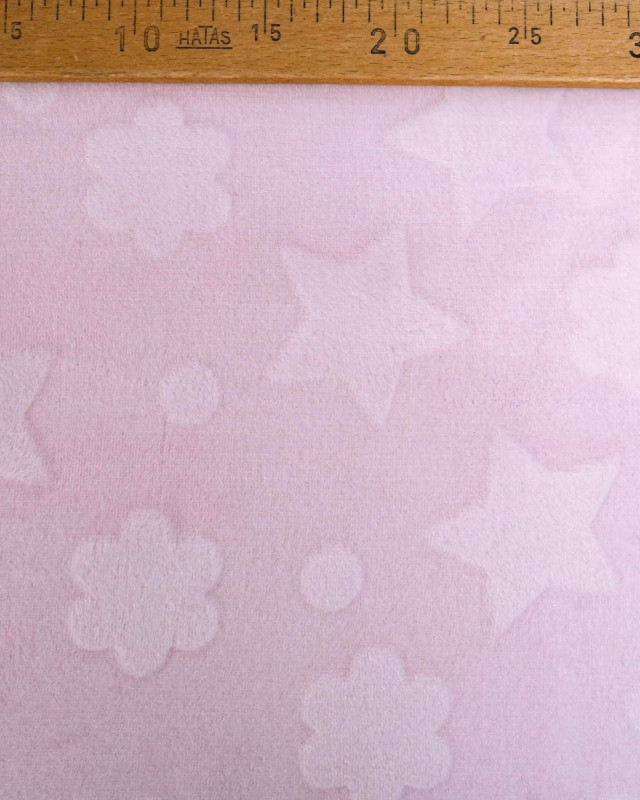 Tissu Polaire Motif Etoile et Nuages - Mercerine