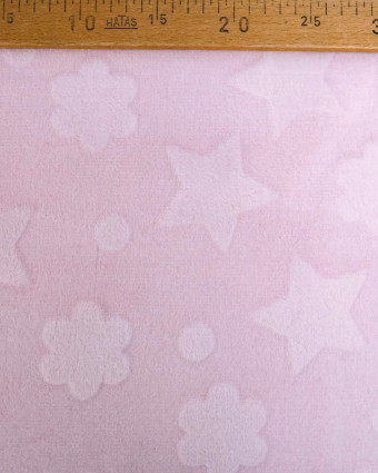 Tissu Polaire Motif Etoile et Nuages - Mercerine