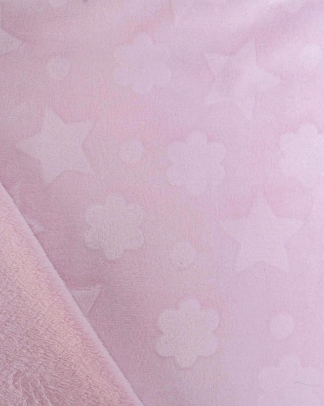 Tissu Polaire Motif Etoile et Nuages - Mercerine