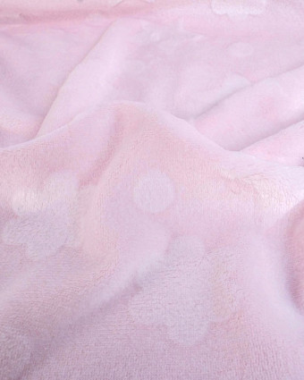 Tissu Polaire Motif Etoile et Nuages