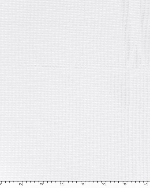 Tissu Nid D'Abeille Blanc Optique - Mercerine