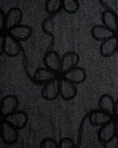 Jean Broderie Tulle Flora Noir