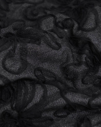 Jean Broderie Tulle Suzon Noir - Mercerine