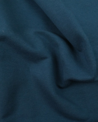 Tissu sweat uni pétrole lourd - Mercerine