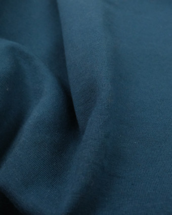 Tissu sweat uni pétrole lourd - Mercerine