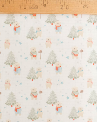Popeline de Coton Imprimé Ours - Mercerine