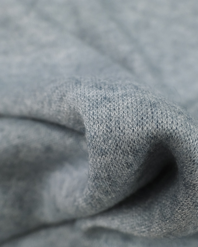 Tissu Maille bleu -10cm - Mercerine