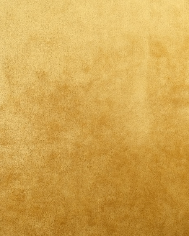 Tissu Sweat Velours Jaune Or - Mercerine