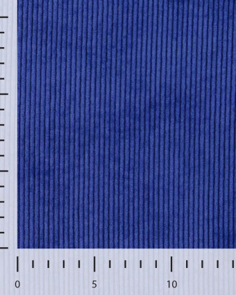 Tissu Velours Côtelé Bleu Roi - Mercerine