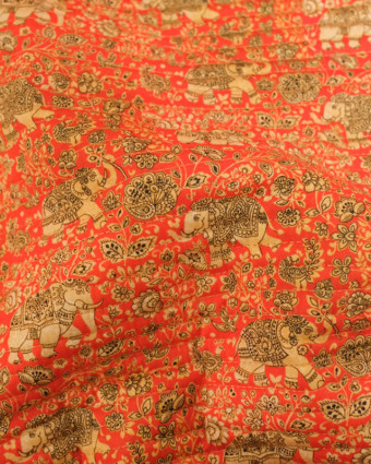 Tissu Matelassé Indien Jaipur Terre du Soleil - Mercerine