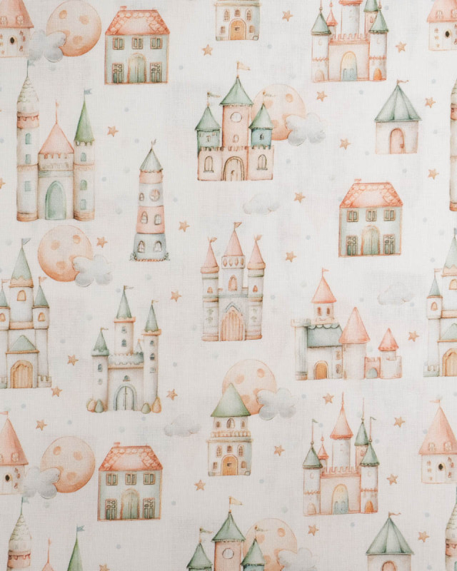 Coton Imprimé Château Fort - Mercerine