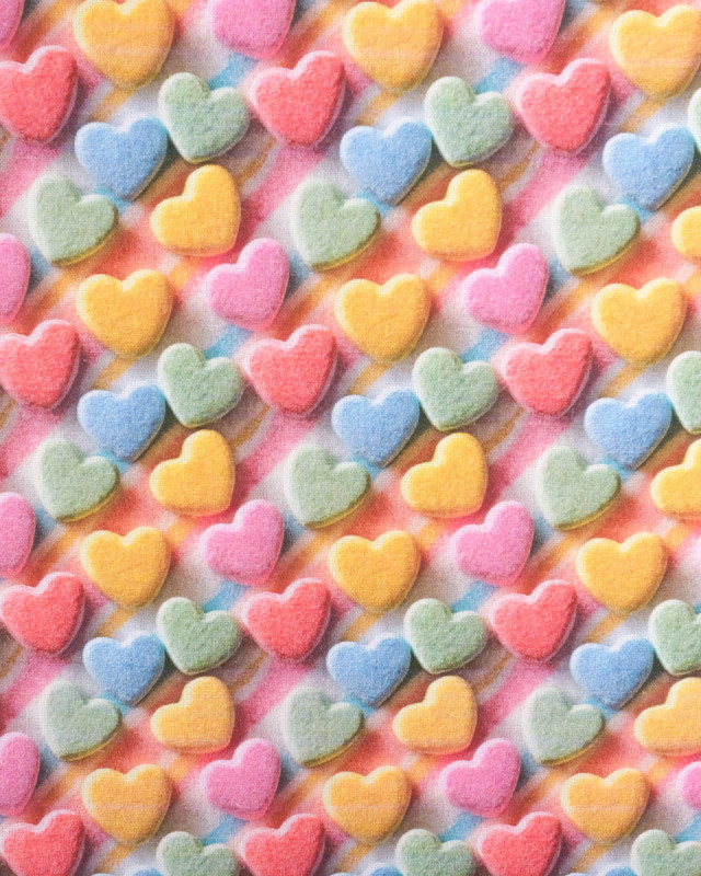 Coton Imprimé Coeur Multicouleur -  Mercerine