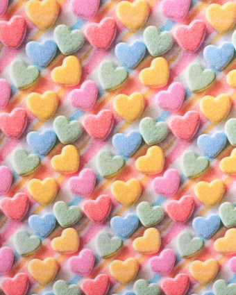 Coton Imprimé Coeur Multicouleur -  Mercerine