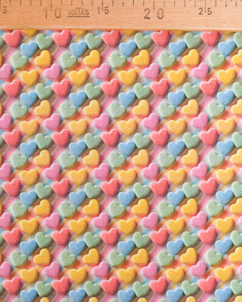 Coton Imprimé Coeur Multicouleur -  Mercerine