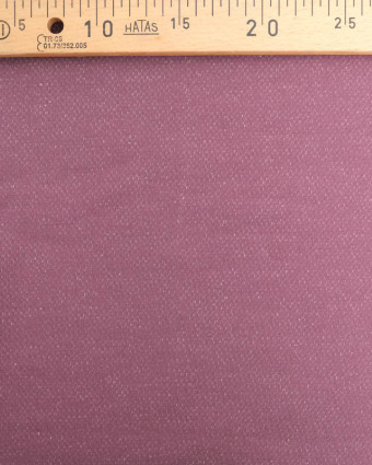 Tissu Sweat Effet Lave Cassis  - Mercerine