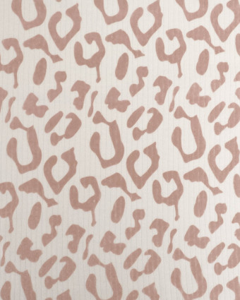 Tissu Jersey Côtelé Leopard Marron - Mercerine