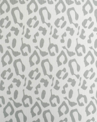 Tissu Jersey Côtelé Leopard Gris - Mercerine