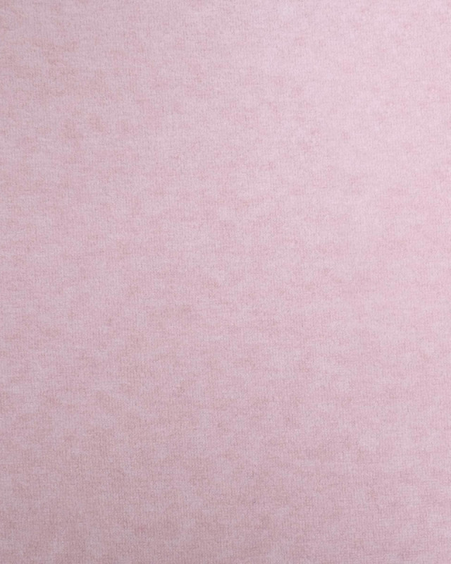 Maille Chinée Epaisse Double Face Rose - Mercerine