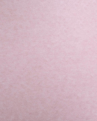 Maille Chinée Epaisse Double Face Rose - Mercerine