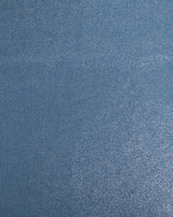 Tissu Chambray Lurex Argent Brillant Bleu - Mercerine