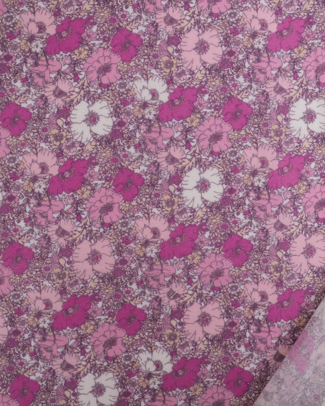 Voile de Coton Mila Windsor Violet - Mercerine
