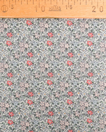 Voile de Coton Mila Lolita Rose Vert - Mercerine
