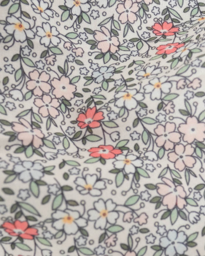 Voile de Coton Mila Lolita Rose Vert - Mercerine