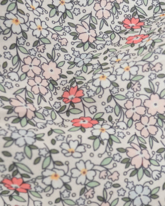 Voile de Coton Mila Lolita Rose Vert - Mercerine