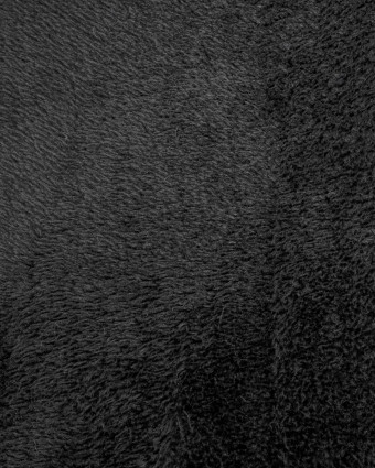 Tissu Suédine Envers Fourrure Noir - Mercerine