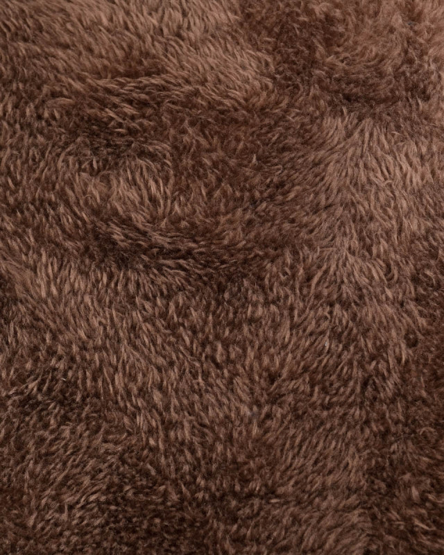 Tissu Suédine Envers Fourrure Marron - Mercerine