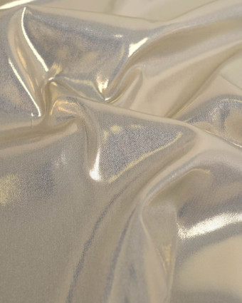 Tissu Chambray Lurex Doré Brillant Argent - Mercerine