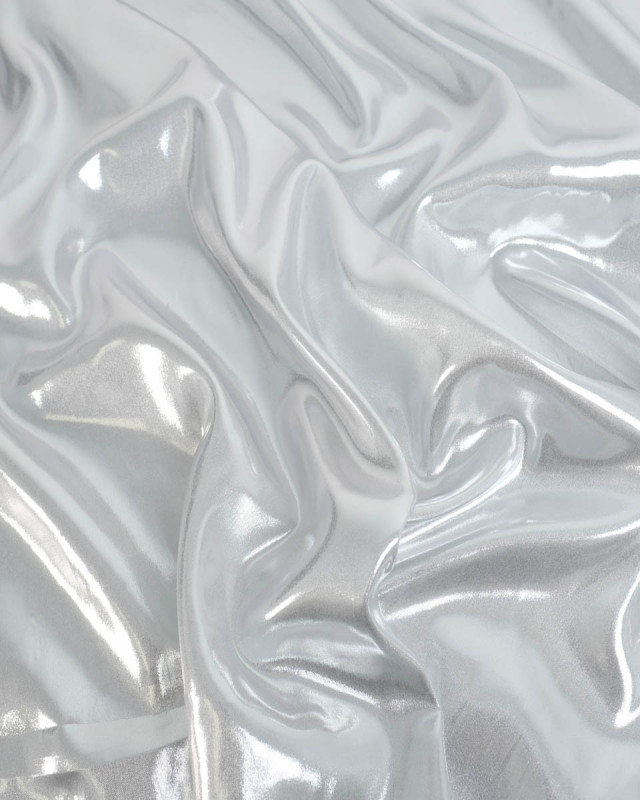 Tissu Chambray Lurex Argenté Brillant Doré - Mercerine