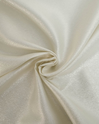Tissu Jacquard Lurex Brillant Blanc - Mercerine