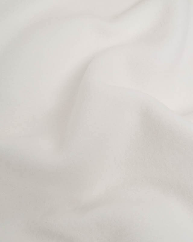 Polaire de Coton Unie Ecrue - Mercerine