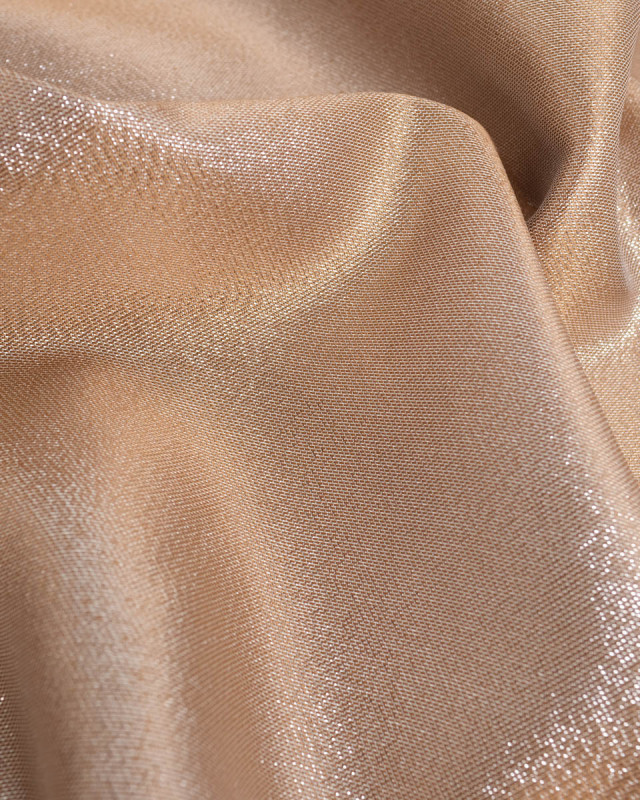 Tissu Jacquard Lurex Brillant Rose Reflet Argent - Mercerine