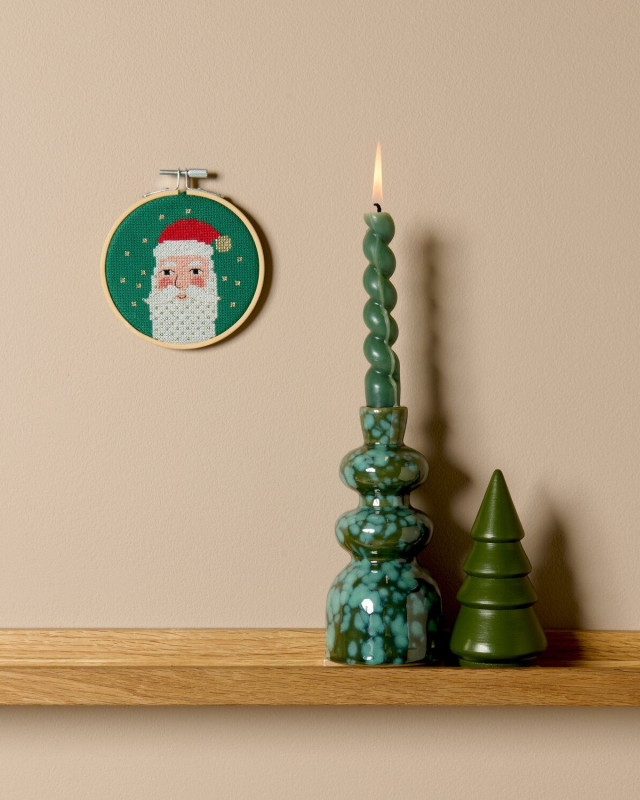 Kit de Broderie Père Noël Avec Tambour 10 cm - Rico Design - Mercerine