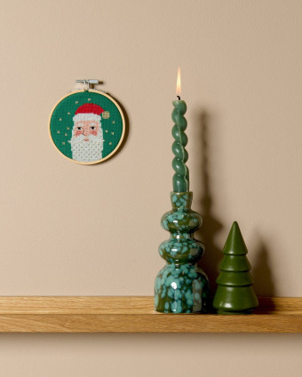 Kit de Broderie Père Noël Avec Tambour 10 cm - Rico Design - Mercerine