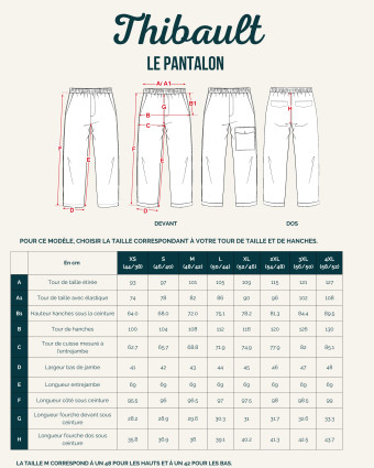 Patron Pantalon THIBAULT  - Maéli - Mercerine