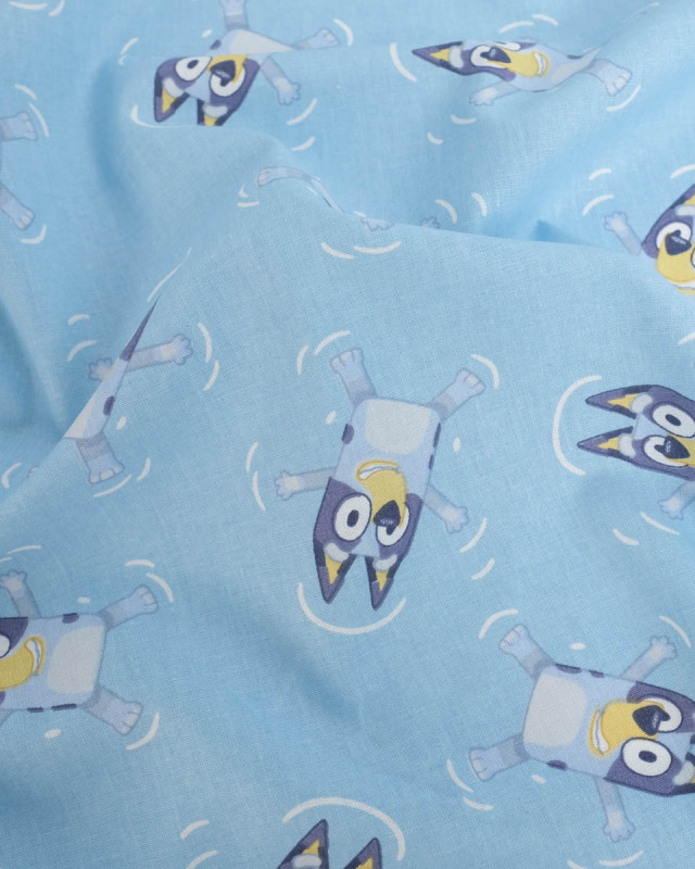Tissu Coton Imprimé Bluey - Mercerine