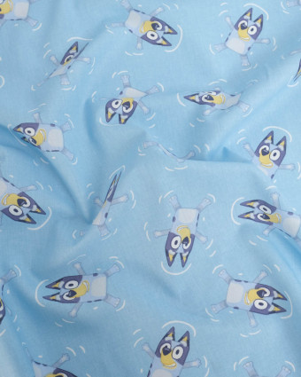 Tissu Coton Imprimé Bluey - Mercerine