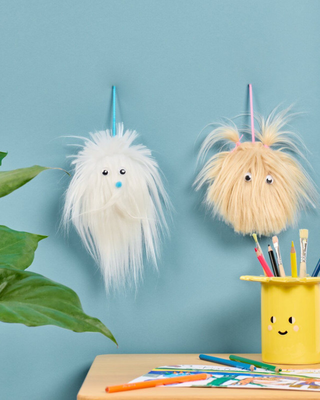 Peluche à Poils Longs Blancs - Rico Design - Mercerine