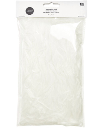 Peluche à Poils Longs Blancs - Rico Design - Mercerine