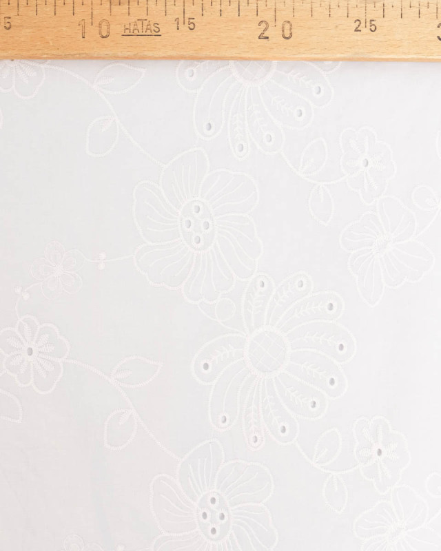Broderie Anglaise Fleurie - Mercerine
