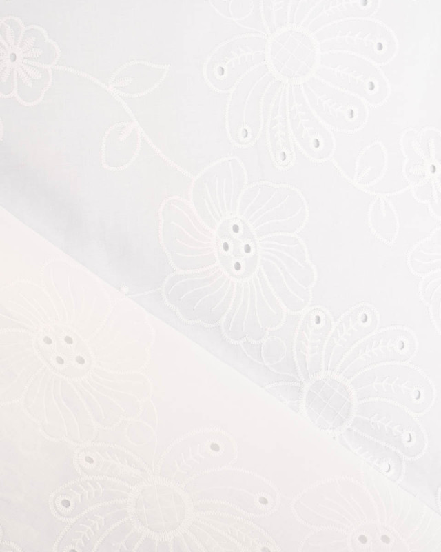 Broderie Anglaise Fleurie - Mercerine