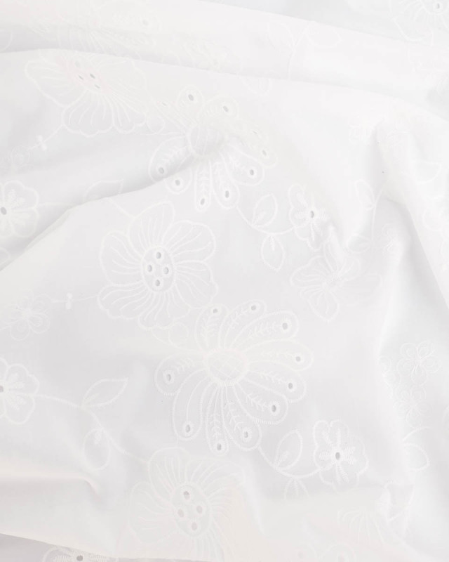 Broderie Anglaise Fleurie - Mercerine