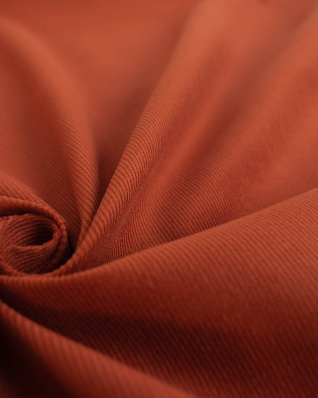 Velours Milleraies Auguste Terracotta - Mercerine