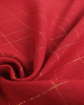 Tissu à Carreaux Grande Largeur Rouge et Doré