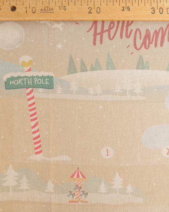 Panneau Noël calendrier de l'avent Patinoire - Mercerine