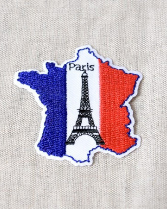 Ecusson Thermocollant France Tricolore Brodé - Mercerine